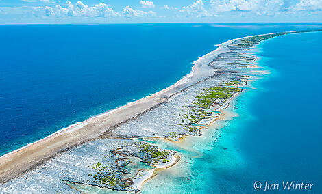 Paul Gauguin Cruises | Aerial view of  island