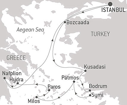 Your itinerary - Antique wonders of the Aegean