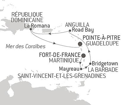Découvrez votre itinéraire - Croisière Golf & Pro-Am aux Caraïbes