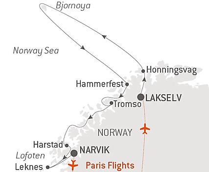 Your itinerary - Polar Lights: From North Cape to the Lofoten Islands