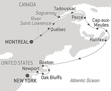 Your itinerary - From Québec to the Big Apple: nature & remarkable cities