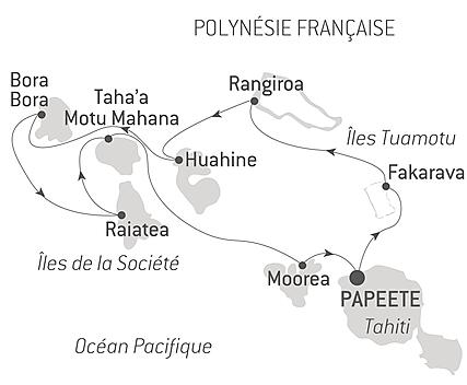 Découvrez votre itinéraire - Îles de la Société et Tuamotu