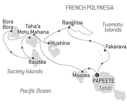 Your itinerary - Society Islands & The Tuamotus