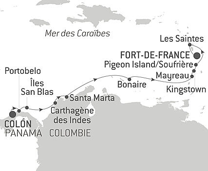 Découvrez votre itinéraire - Panama, Colombie et les îles Caraïbes