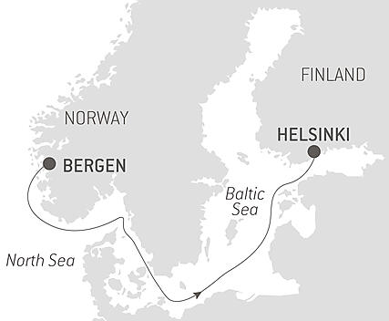 Your itinerary - Ocean Voyage: Bergen-Helsinki