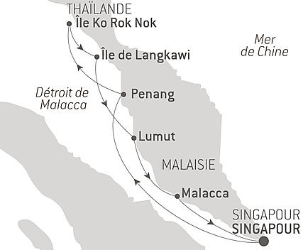 Découvrez votre itinéraire - Héritage multiculturel et îles de rêve entre Malaisie et Thaïlande