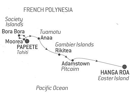 Your itinerary - Polynesia and Easter Island
