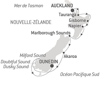 Découvrez votre itinéraire - Expédition au cœur de la Nouvelle-Zélande