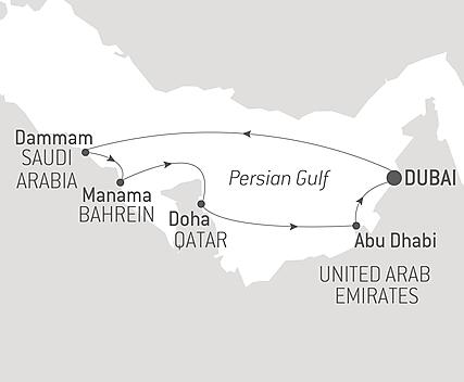 Your itinerary - Desert & Cities of the Persian Gulf