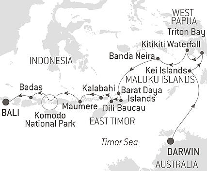 Your itinerary - Island Treasures of Indonesia & East Timor