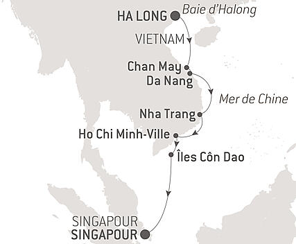 Découvrez votre itinéraire - Rivages vietnamiens