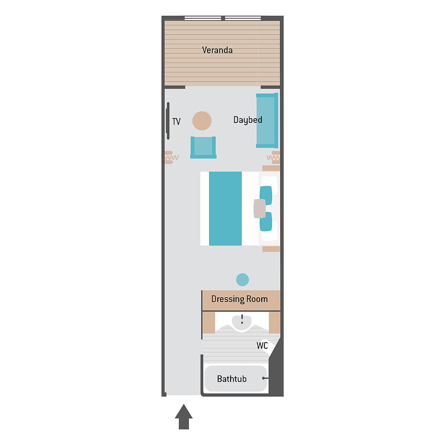 Le Paul Gauguin Veranda suite and stateroom