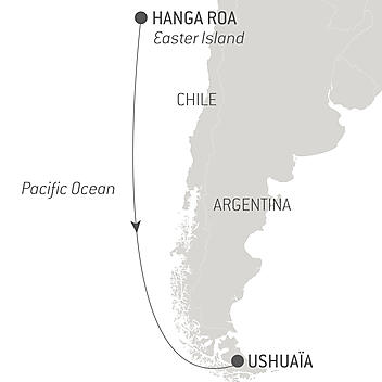 Your itinerary - Ocean Voyage: Hanga Roa - Ushuaia