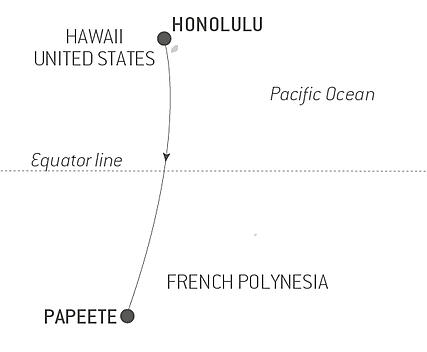Your itinerary - Ocean Voyage: Honolulu - Papeete