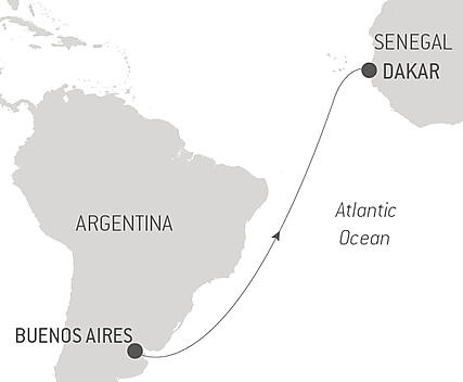 Your itinerary - Ocean Voyage: Buenos Aires - Dakar