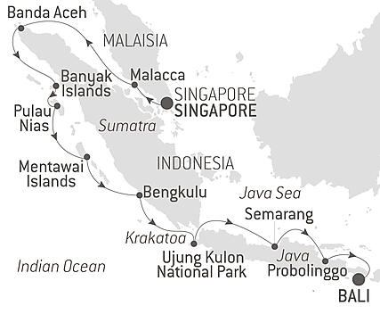 Your itinerary - Islands, Cities and Volcanoes of Indonesia