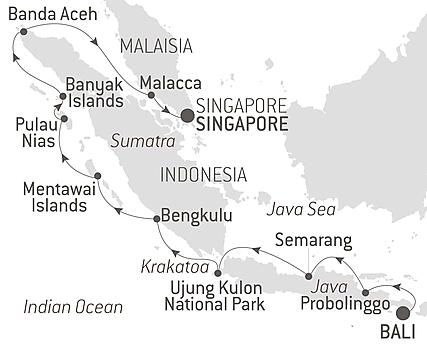 Your itinerary - Islands, Cities and Volcanoes of Indonesia