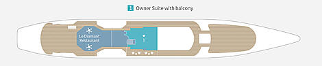 Ponant ship LE PONANT - Deck 4