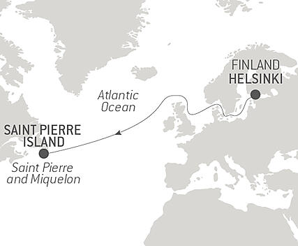 Your itinerary - Ocean Voyage : Helsinki- Saint-Pierre and Miquelon