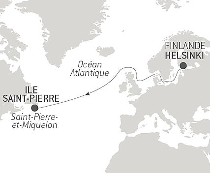 Découvrez votre itinéraire - Voyage en mer : Helsinki-Saint-Pierre-et-Miquelon 