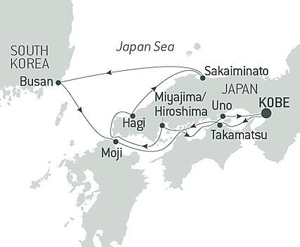 Your itinerary - Treasures of Japan by Sea – with Smithsonian Journeys