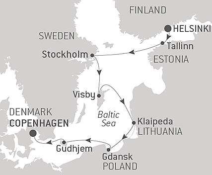 Your itinerary - Cruising the Historic Cities of the Baltic Sea – with Smithsonian Journeys