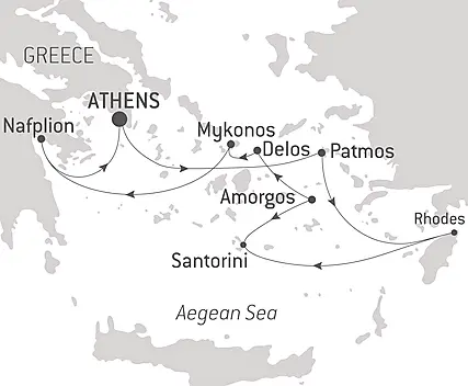 Your itinerary - Cruising the Greek Islands of the Southern Aegean – with Smithsonian Journeys