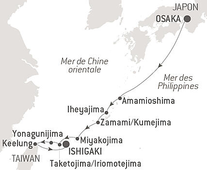 Découvrez votre itinéraire - Odyssée au cœur des îles subtropicales du Japon