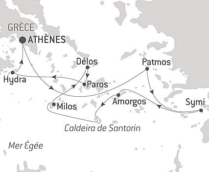 Reiseroute - Im Herzen der griechischen Inseln