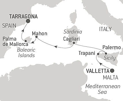 Your itinerary - Cruising the Mediterranean: Sicily, Sardinia, and Mallorca – with Smithsonian Journeys