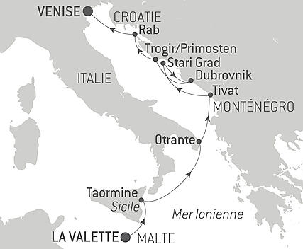 Découvrez votre itinéraire - De Malte aux rives de l’Adriatique