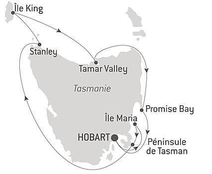 Découvrez votre itinéraire - Tasmanie : terroir, vignobles et Sydney-Hobart Yacht Race