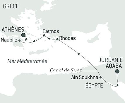 Découvrez votre itinéraire - Splendeurs antiques de Grèce et d’Égypte