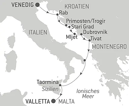 Von Malta an die Küste der Adria