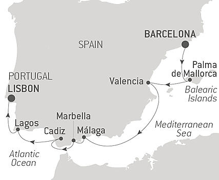 Your itinerary - Cruising Southern Spain and Portugal – with Smithsonian Journeys
