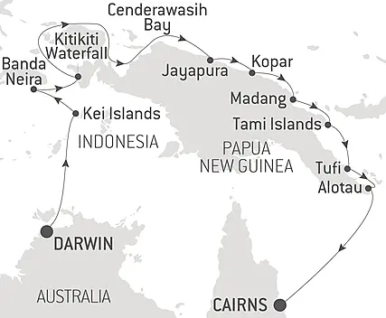 Your itinerary - New Guinea Odyssey