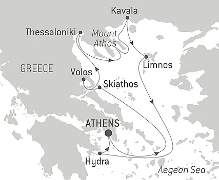 Your itinerary - Jazz at Sea in the Aegean 