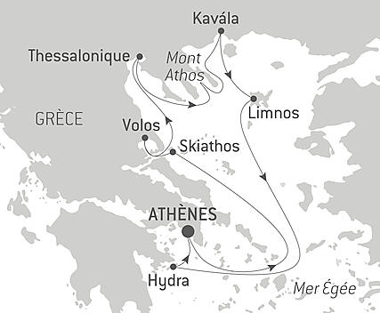 Découvrez votre itinéraire - Douceur automnale en mer Egée