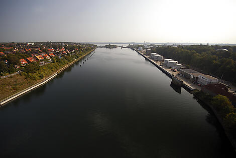 Fahrt durch den Nord-Ostsee-Kanal