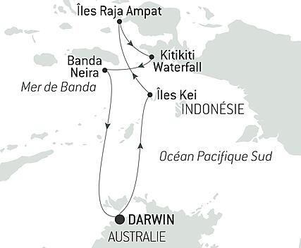 Découvrez votre itinéraire - Raja Ampat et les îles aux Épices