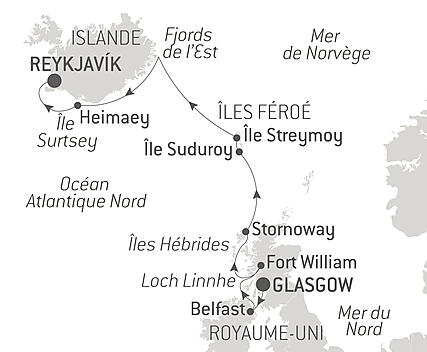 Découvrez votre itinéraire - Territoires sauvages d’Écosse, des îles Féroé et d’Islande