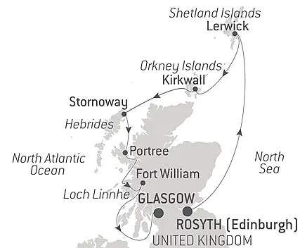 Your itinerary - Shetland, Orkney & Hebrides