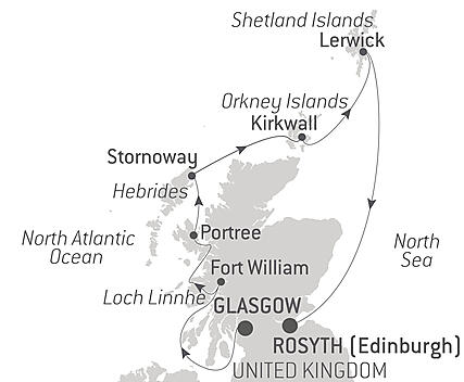 Your itinerary - Shetland, Orkney & Hebrides