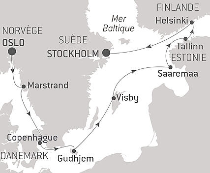 Découvrez votre itinéraire - Îles et cités, de la mer du Nord à la Baltique