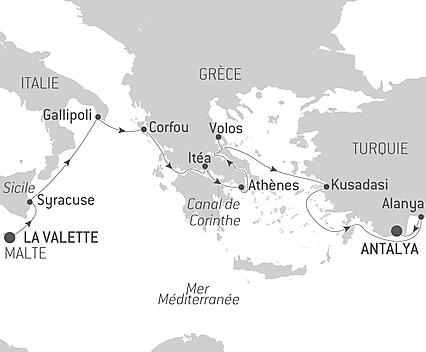 Découvrez votre itinéraire - La Méditerranée : empreintes des grandes civilisations