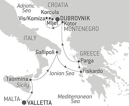 Your itinerary - From the Ionian Sea to the Adriatic
