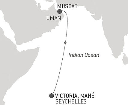 Your itinerary - Ocean Voyage: Muscat - Mahé