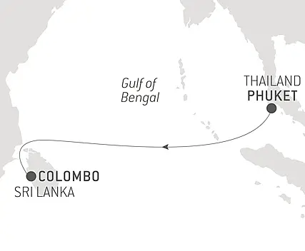 Your itinerary - Ocean Voyage: Phuket - Colombo