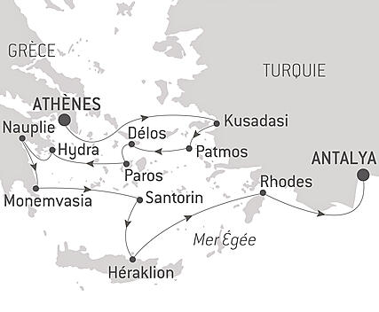 Découvrez votre itinéraire - Merveilles antiques de Méditerranée