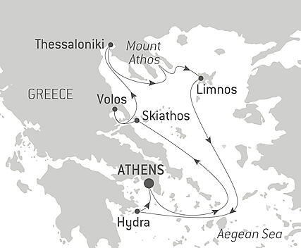 Your itinerary - European spring in the Aegean Sea